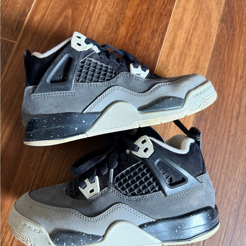 Jordan Kids Black and Gray Sneakers